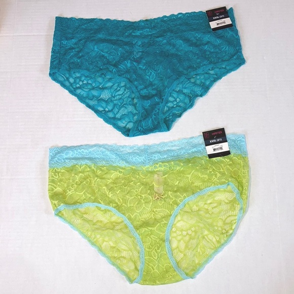 NWT Plus Size Lace Panties XXXL juniors 21 Hipsters hipster cut womens underwear - Picture 1 of 4